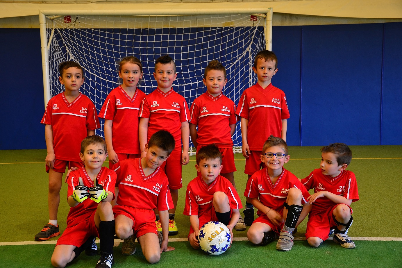 tutti in campo squadra ridotta