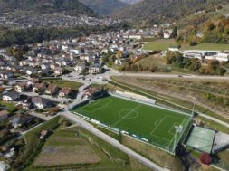 campo sportivo drone